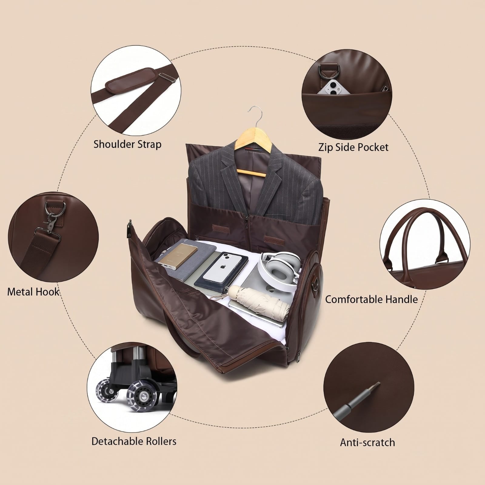 STAQX™ | Outdoor Travel Bag With Wheels Large Capacity Luggage Bag
