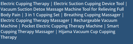 Rechargeable Electric Cupping Massager
