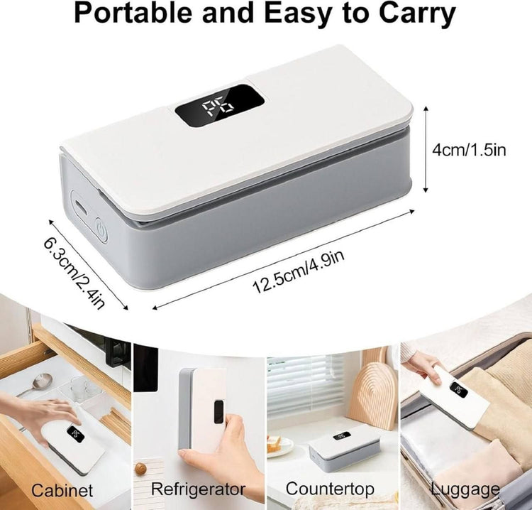 Portable Mini Bag Sealer – USB-C Rechargeable Heat Sealer with 6 Modes & Magnetic Back