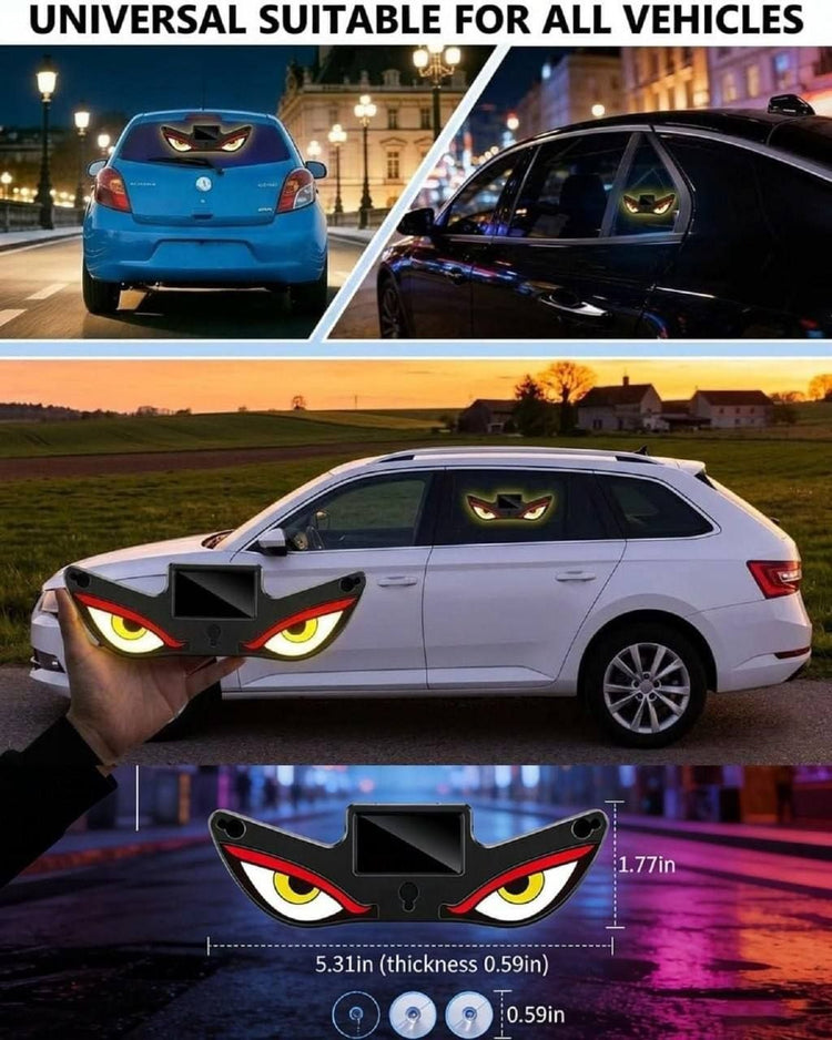 Fits most cars, mounted on rear and side windows